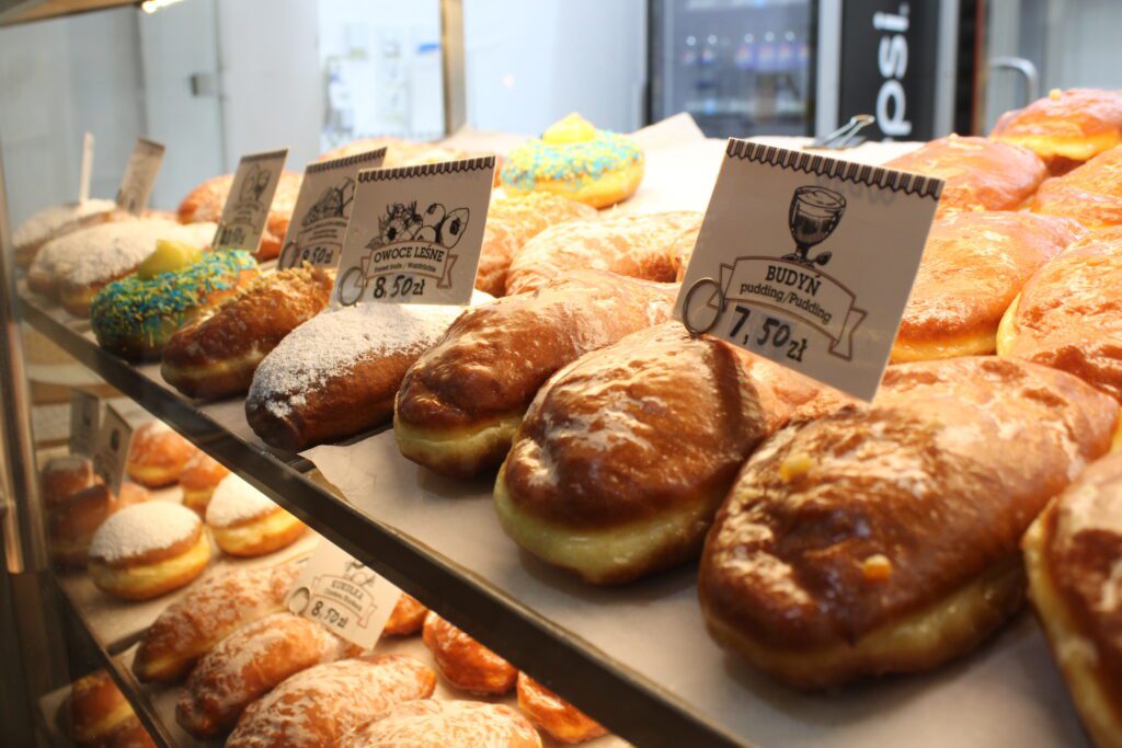 Traditional Polish Food. Donuts that are stuffed with filling like jam or cream!