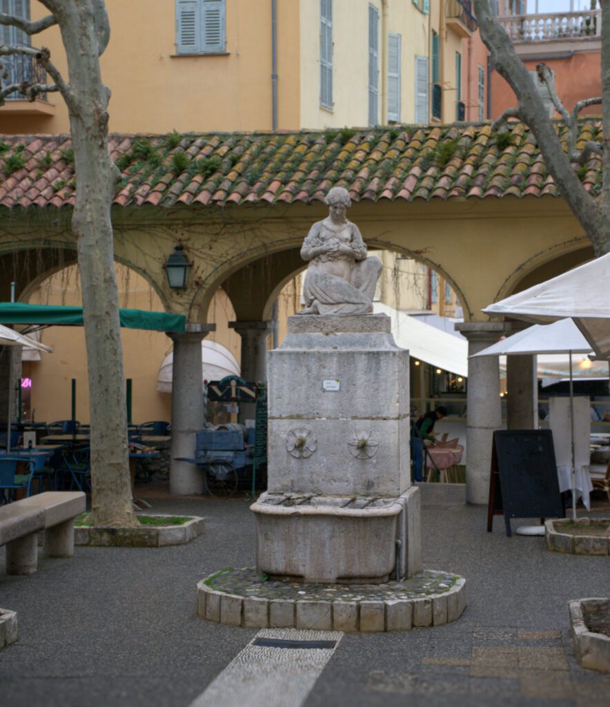A fountain in Menton, Views you'll see on a walking tour of menton
