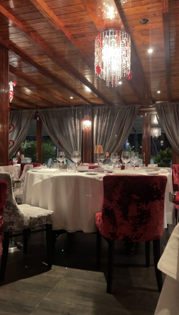 The interior of Le Galion Restaurant