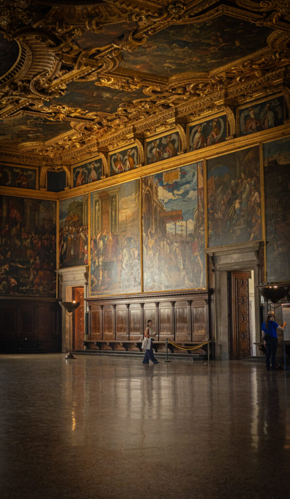 The council chamber in the Doge Palace