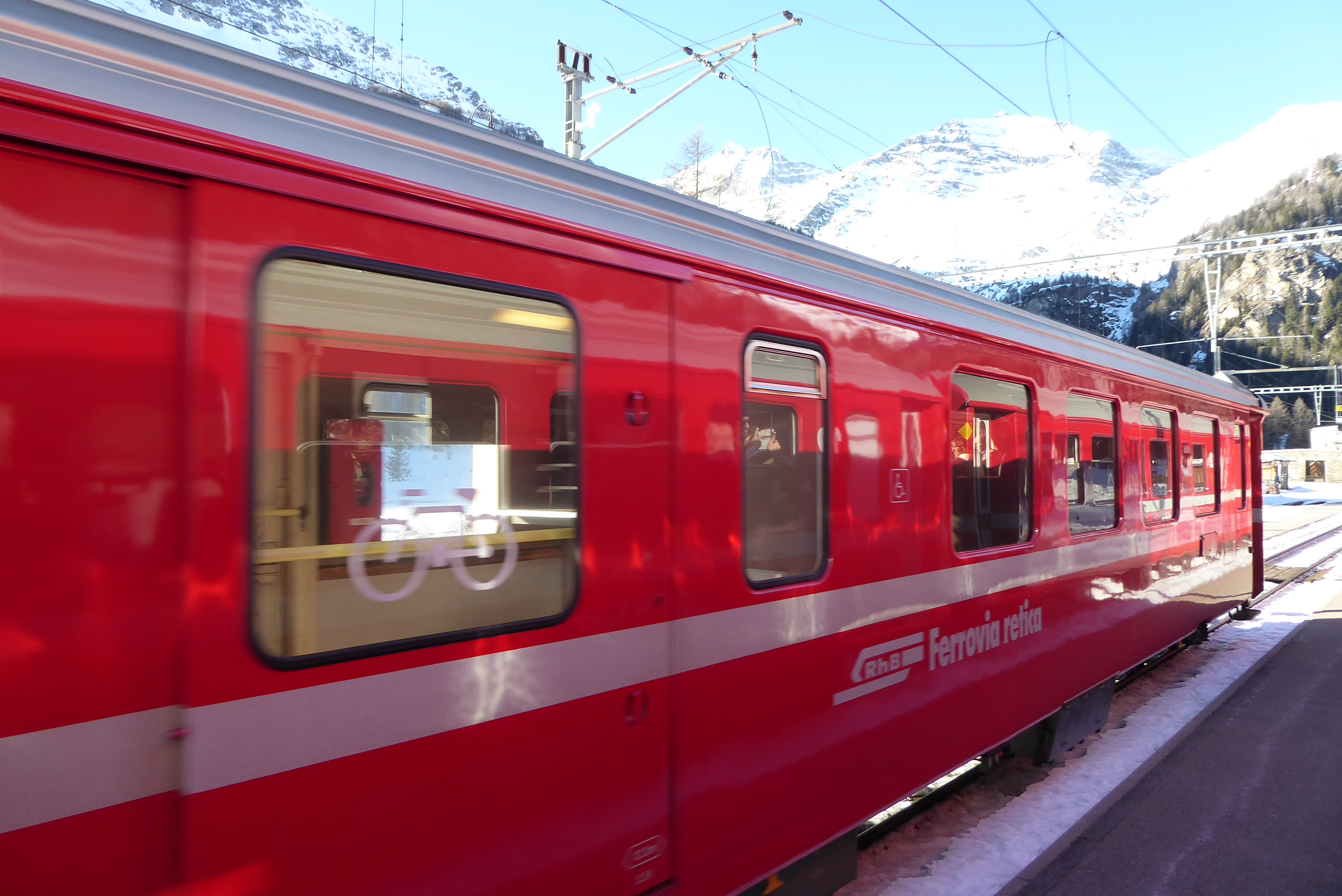 image of italian train going by