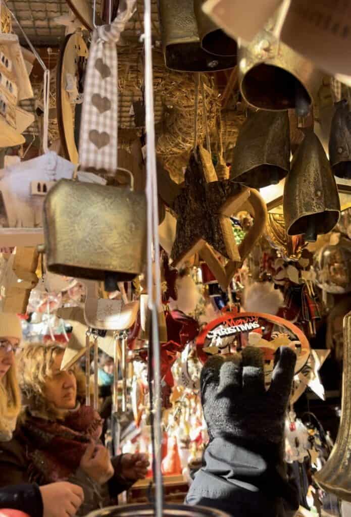 Ornaments for sale at Bolzano Christmas Market