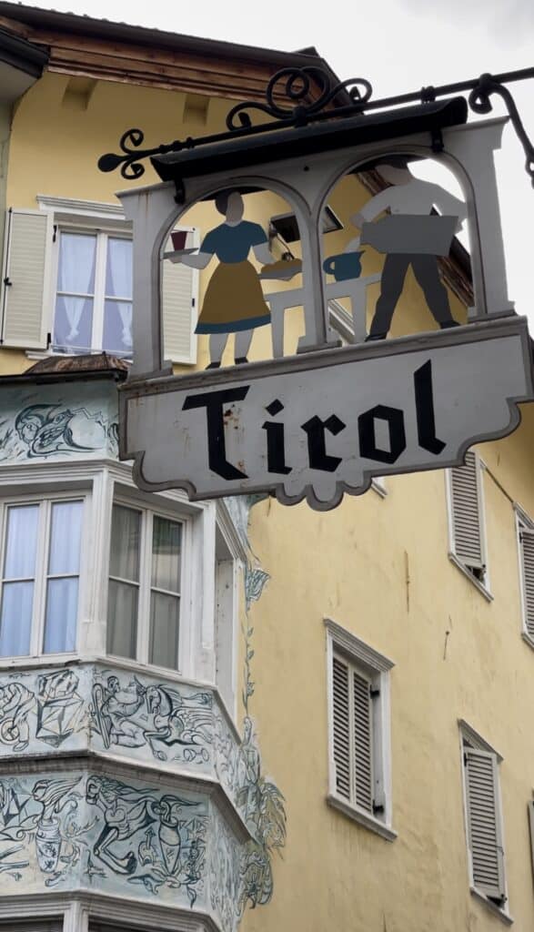 Traditional sign in South Tirol