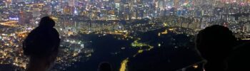 Night views of Seoul as seen from the top of Mt. Inwangsan