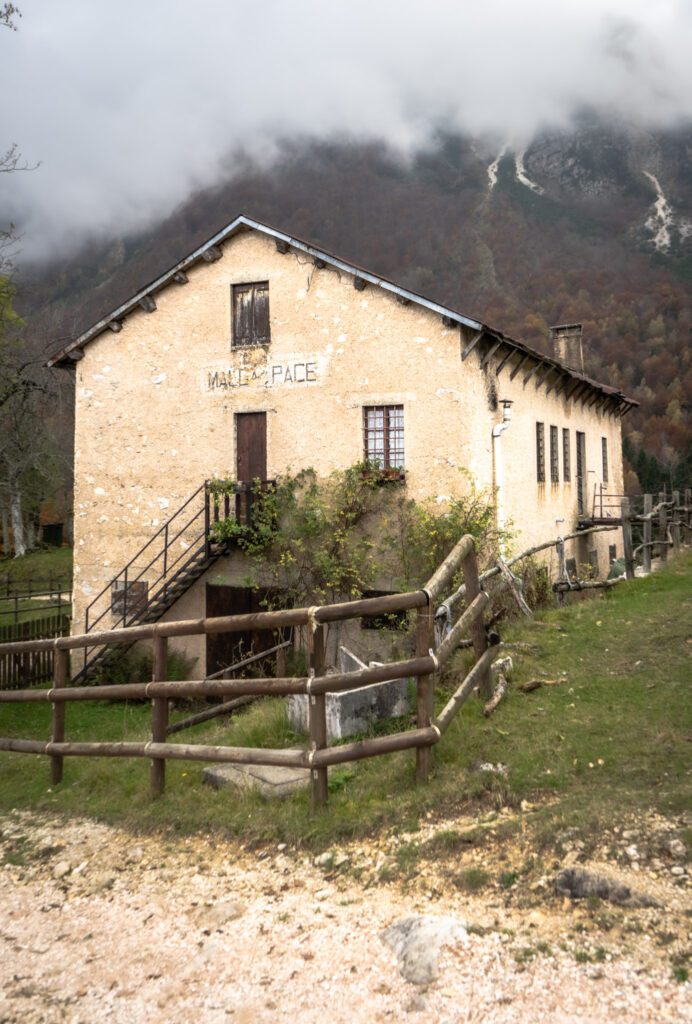 Malga on the Sentiero Grandi Alberi