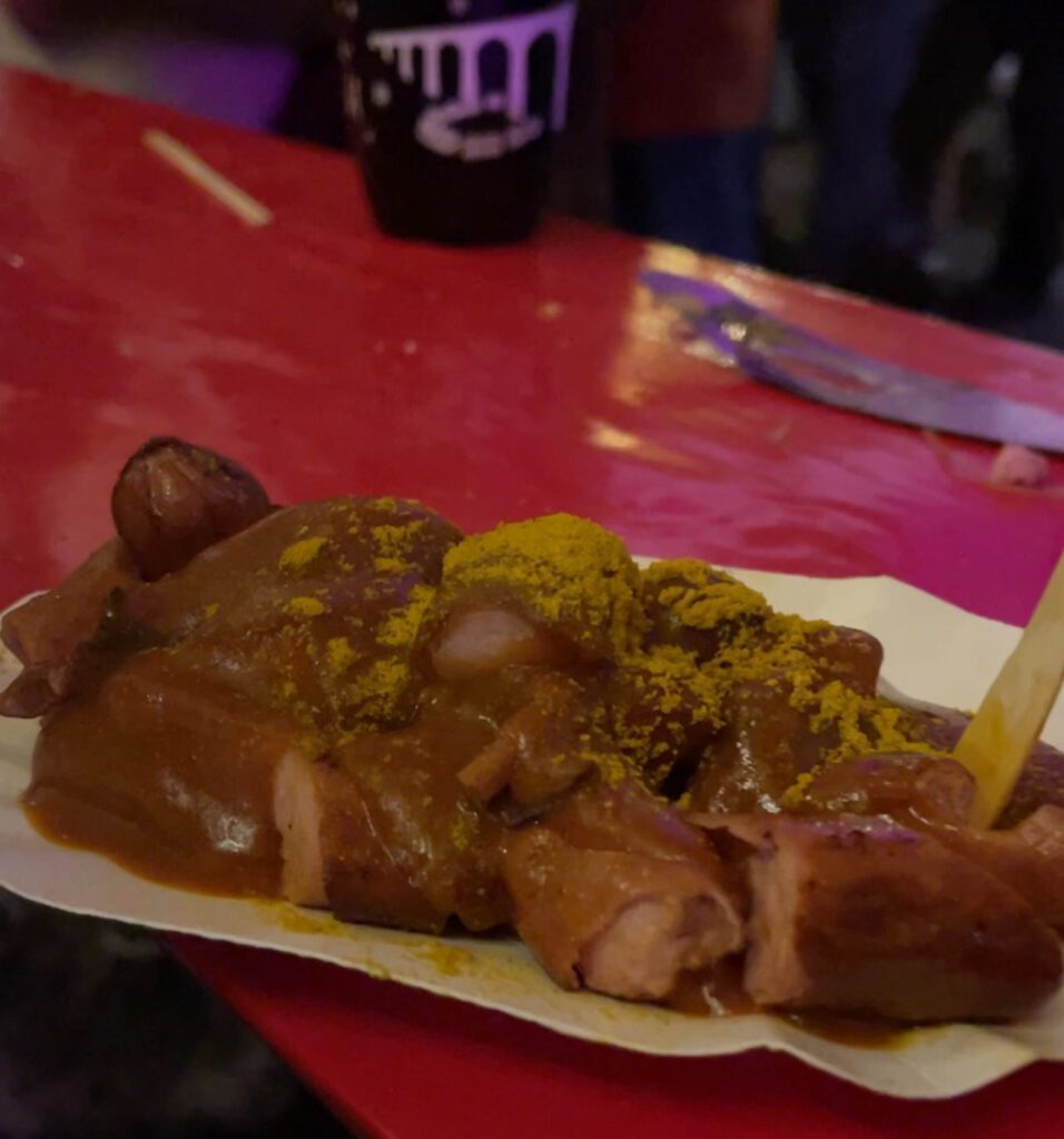 A Plate of Currywurst