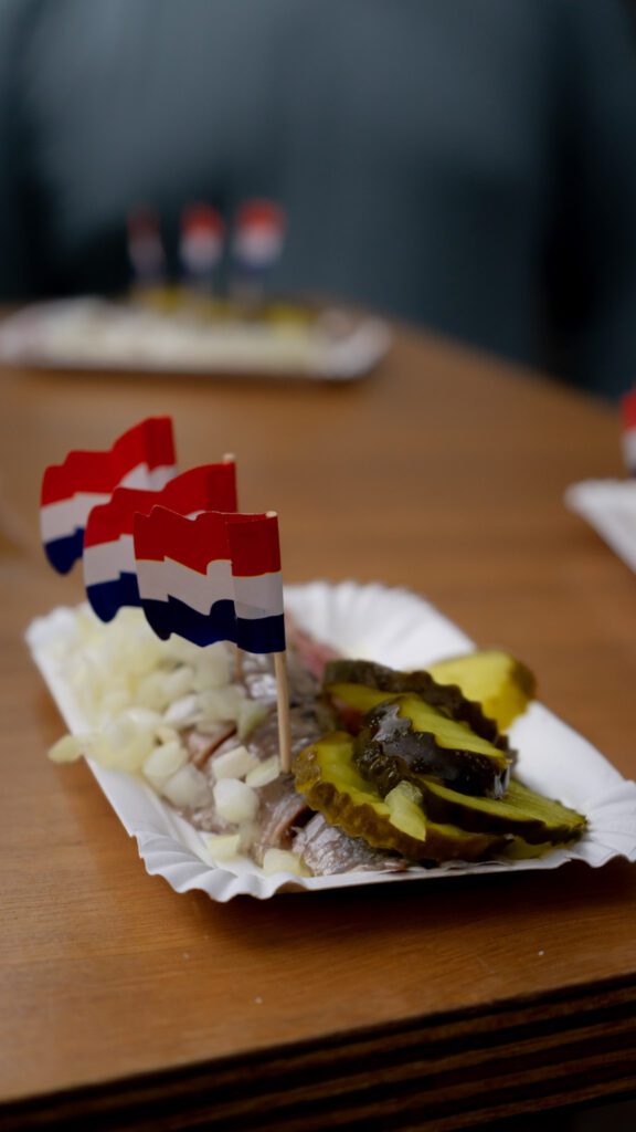 The best pickled fish with dutch flags