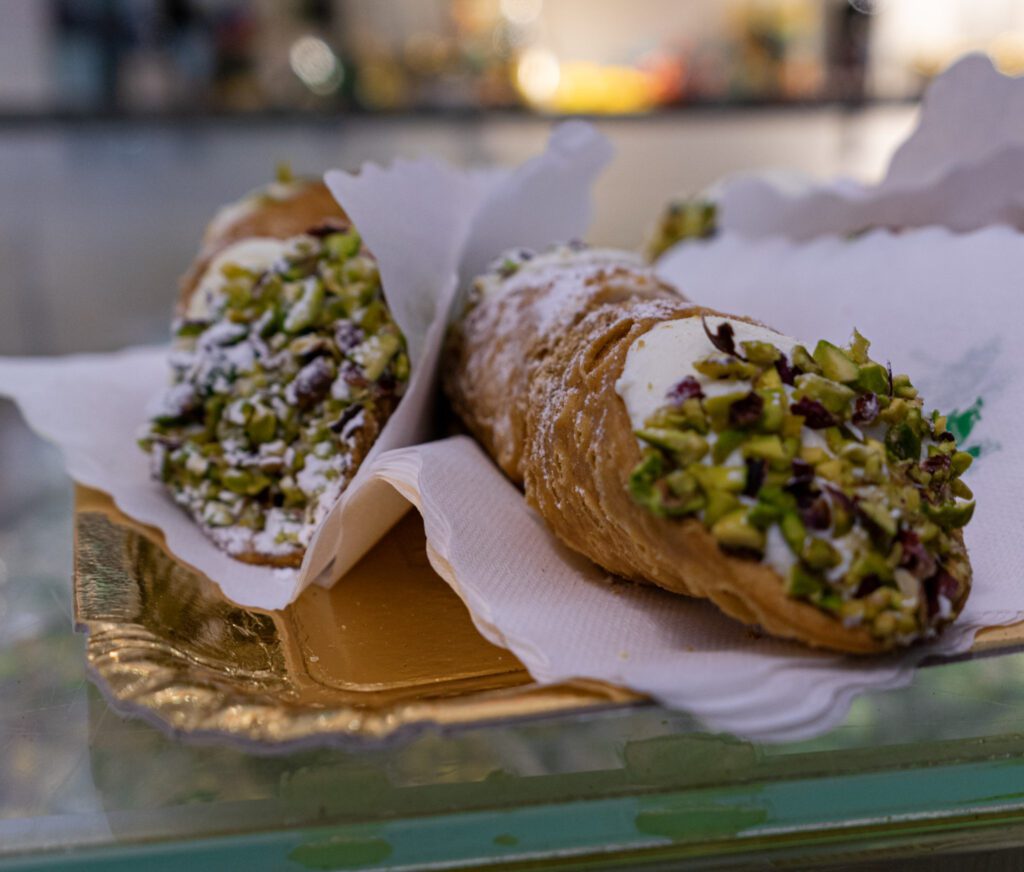 Sicilian Pistachio Canoli