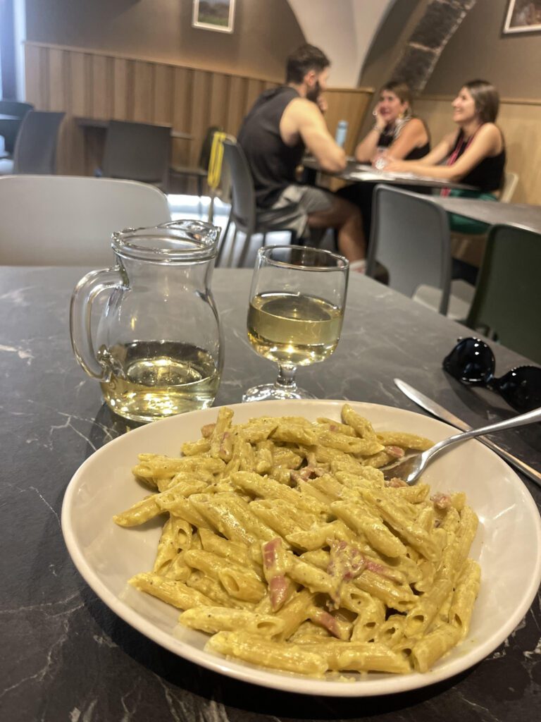 Pistachio Pasta at Trattoria del Cavaliere