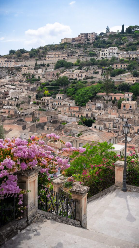 More flowers of Modica and the beautiful terraced housing