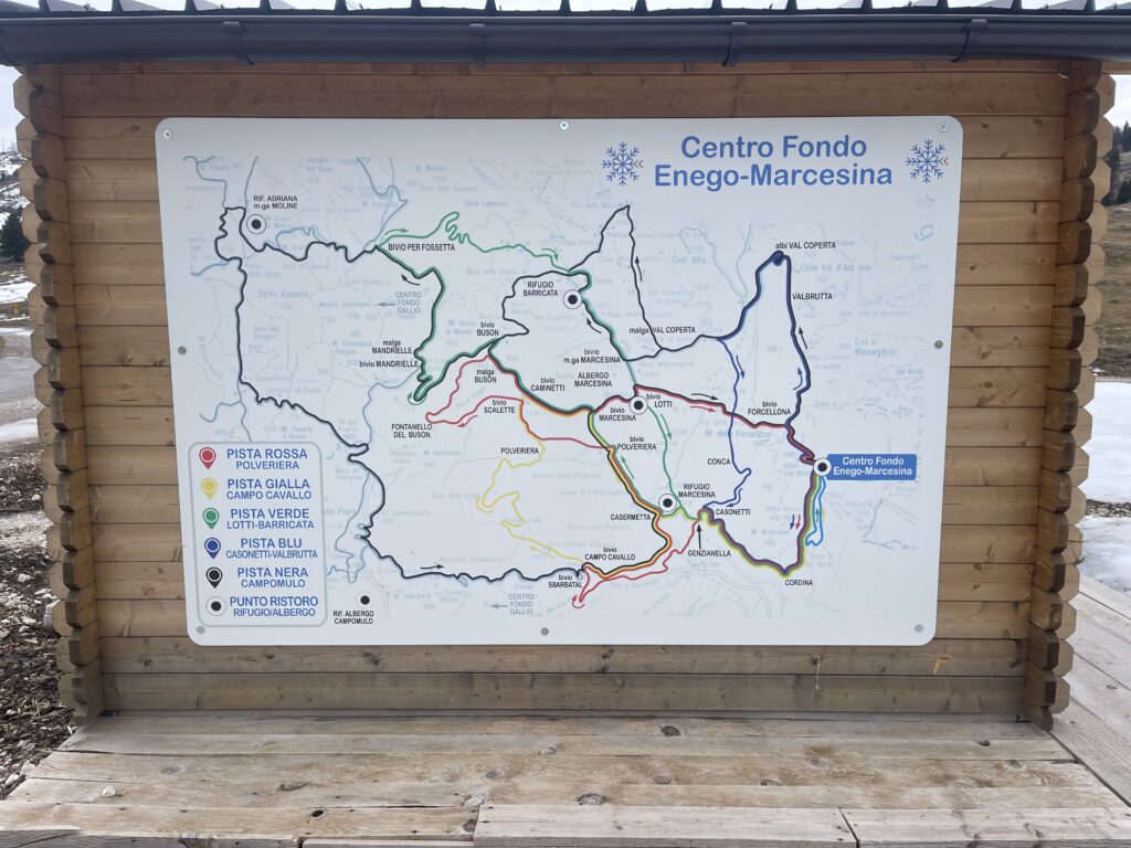 map of hiking routes around