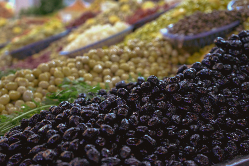Dates piled high at a market in casablanca