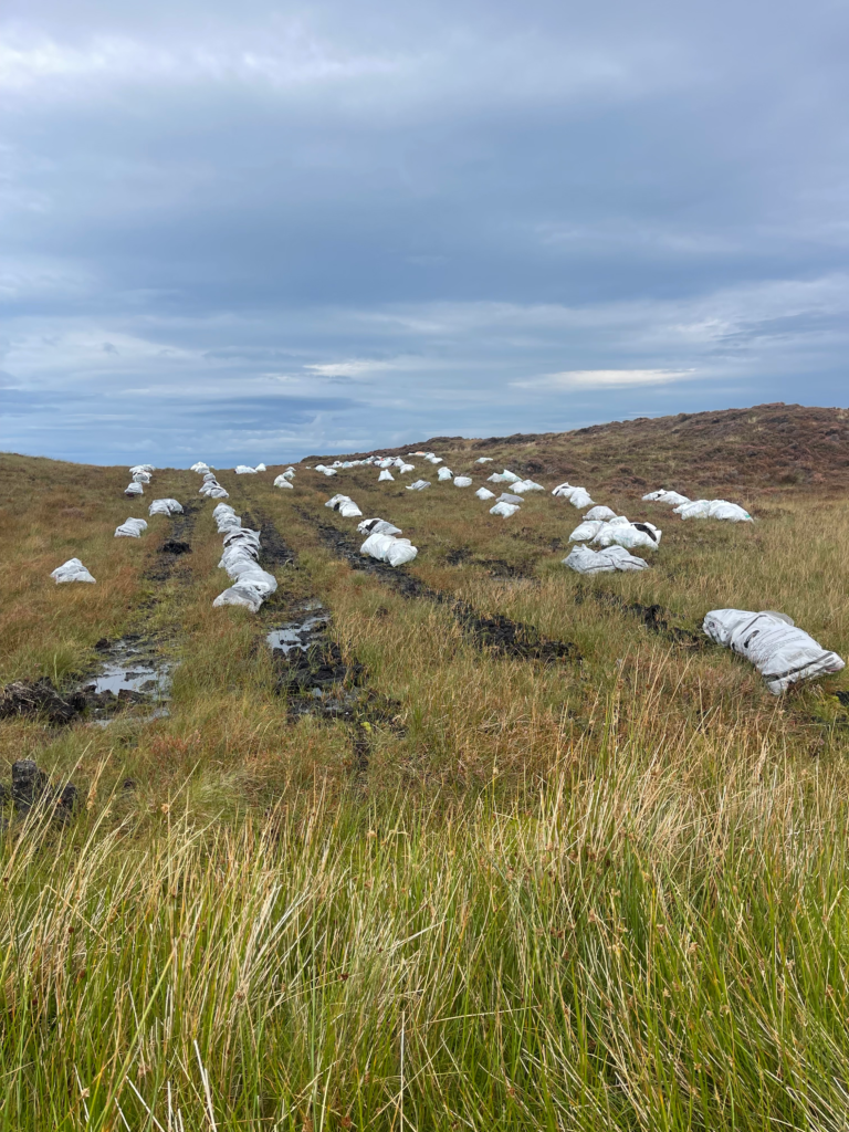 Peat harvesting on Day 3 Of the Donegal Way