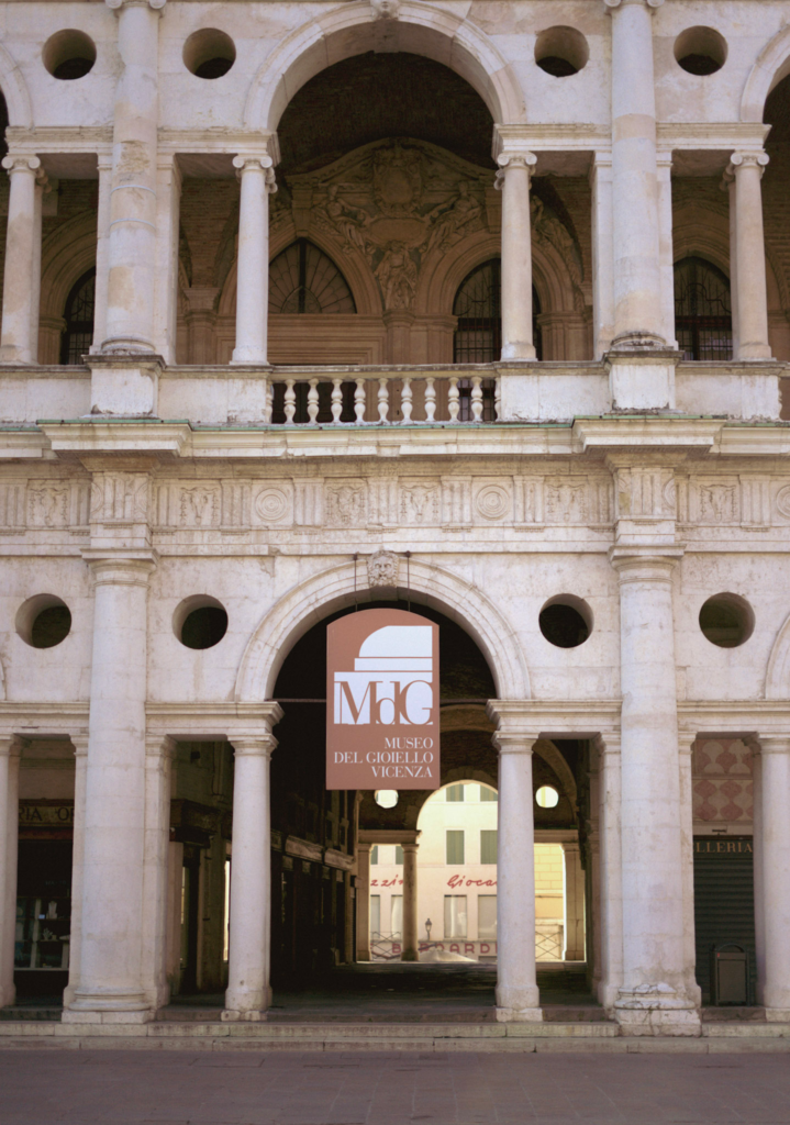 the front of the basilica palladiana in vicenza italy