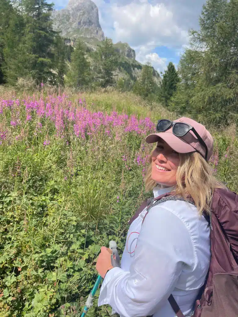 Just past Passo Gomo, and this stretch of fireweed almost made me forget my legs were tired.